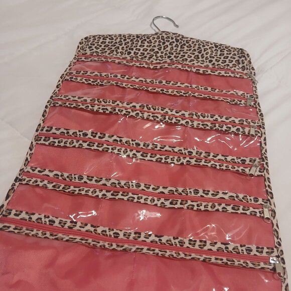 Leopard Print Hanging Jewelry Organizer - Picture 7 of 9